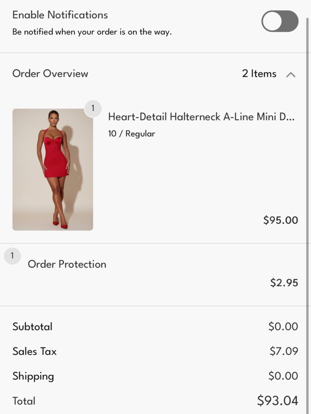 Oh Polly Red Halter Mini Dress - Picture 3 of 8